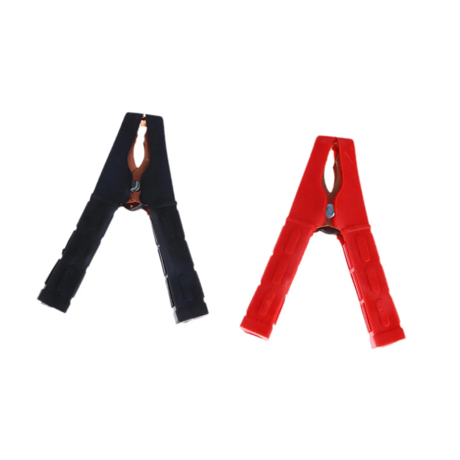2x 100A Battery Alligator Clips Professional Practical Accessory Lightweight Jumper Cable Clamps Compact Durability for Car