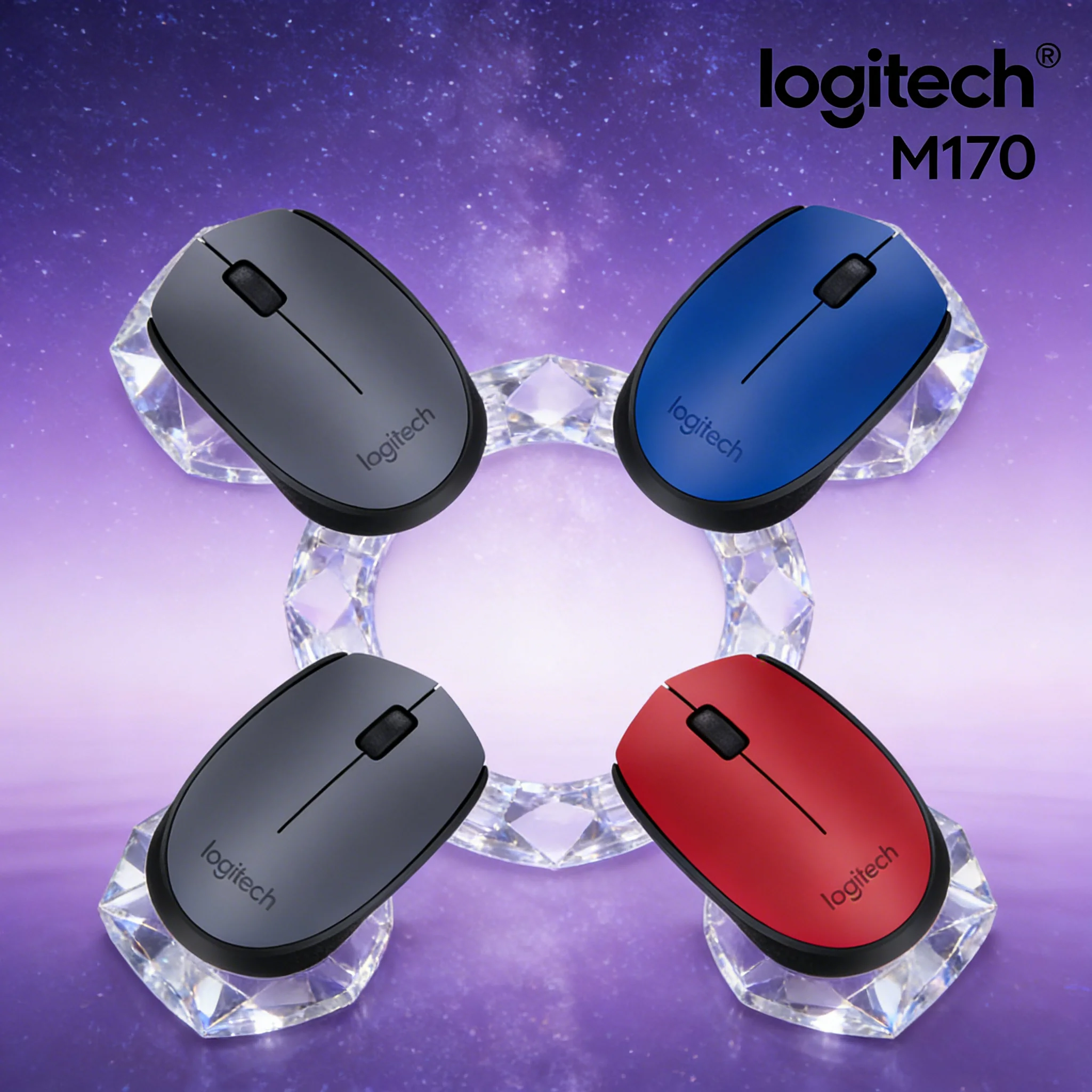 

Беспроводная мышь Logitech M170 портативная для бизнеса и домашнего использования