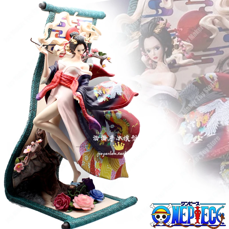 Anime One Piece Figure Nico Robin 46cm Model Dolls Figurines Kimono Wano Country Statue Action Figures Ornament Child Toy Gift