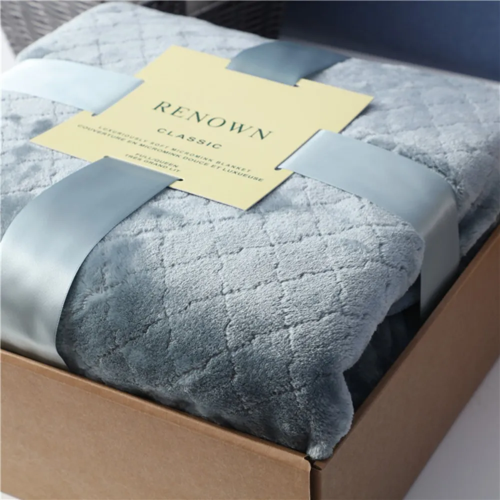 بطانية رمي شتوية من الفلانيل مقاس واحد من الصوف المرجاني الناعم للمكتب قيلولة تكييف الهواء دفء مريح في المنزل أو العمل