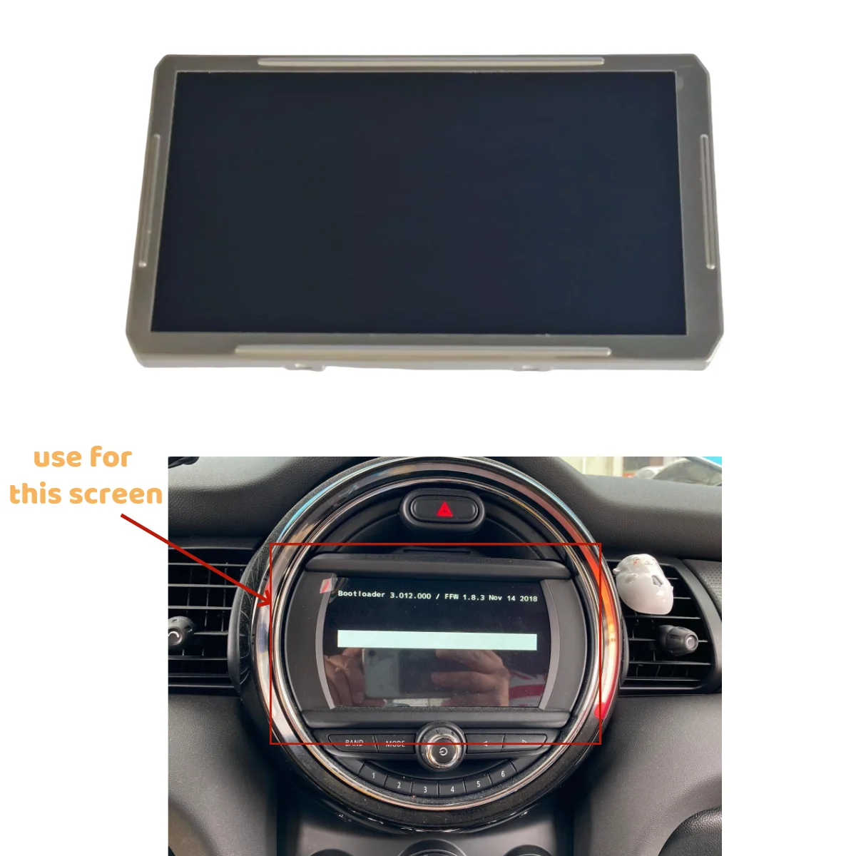 

LCD Display Screen for 2014-2019 MINI COOPER S F55 F56 CID 6.5" MEDIA INFO DISPLAY SCREEN BM9279424 01Z 2014-2017