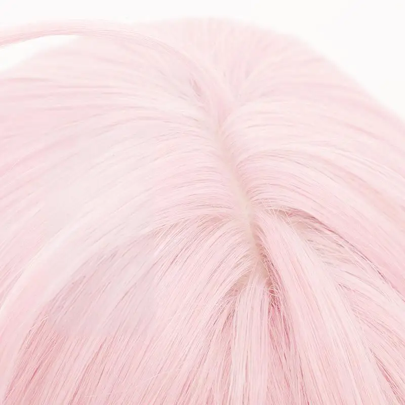 L-e-mail parrucca sintetica gioco di capelli Wuthering Waves Taoqi parrucca Cosplay breve colore rosa Jinzhou Cos parrucche per le donne parrucca resistente al calore