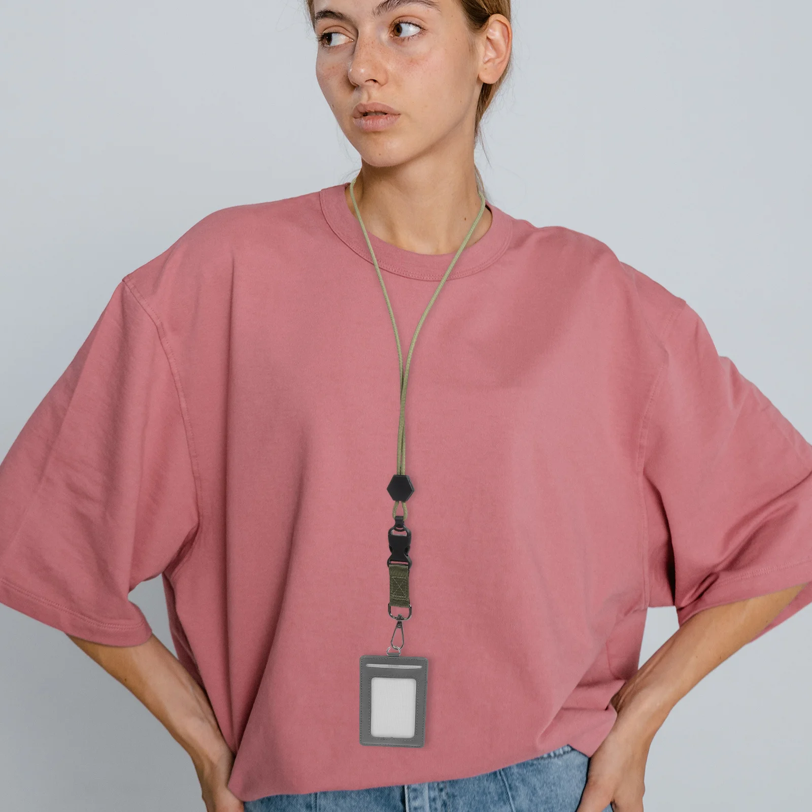 

Metal Hook Keychain Lanyard Polyester Neck Strap For Id Badge Holder Heavy Duty Breakaway Clip Durable Portable Hanging Rope For