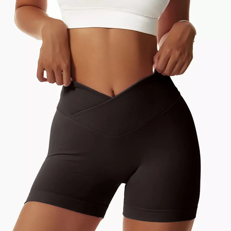 Legginsy treningowe Push Up Damskie rajstopy sportowe Bezszwowe krótkie legginsy Scrunch Fitness Spodnie do jogi Spodenki do biegania Odzież