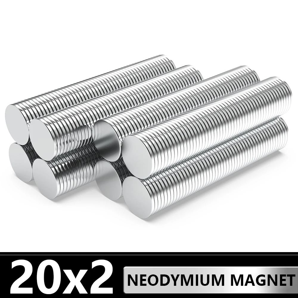 

3~300 Pcs Small Round Magnet 20x2 Permanent NdFeB Super Strong Powerful Magnetic imans N35 20mm x 2mm Neodymium Magnets