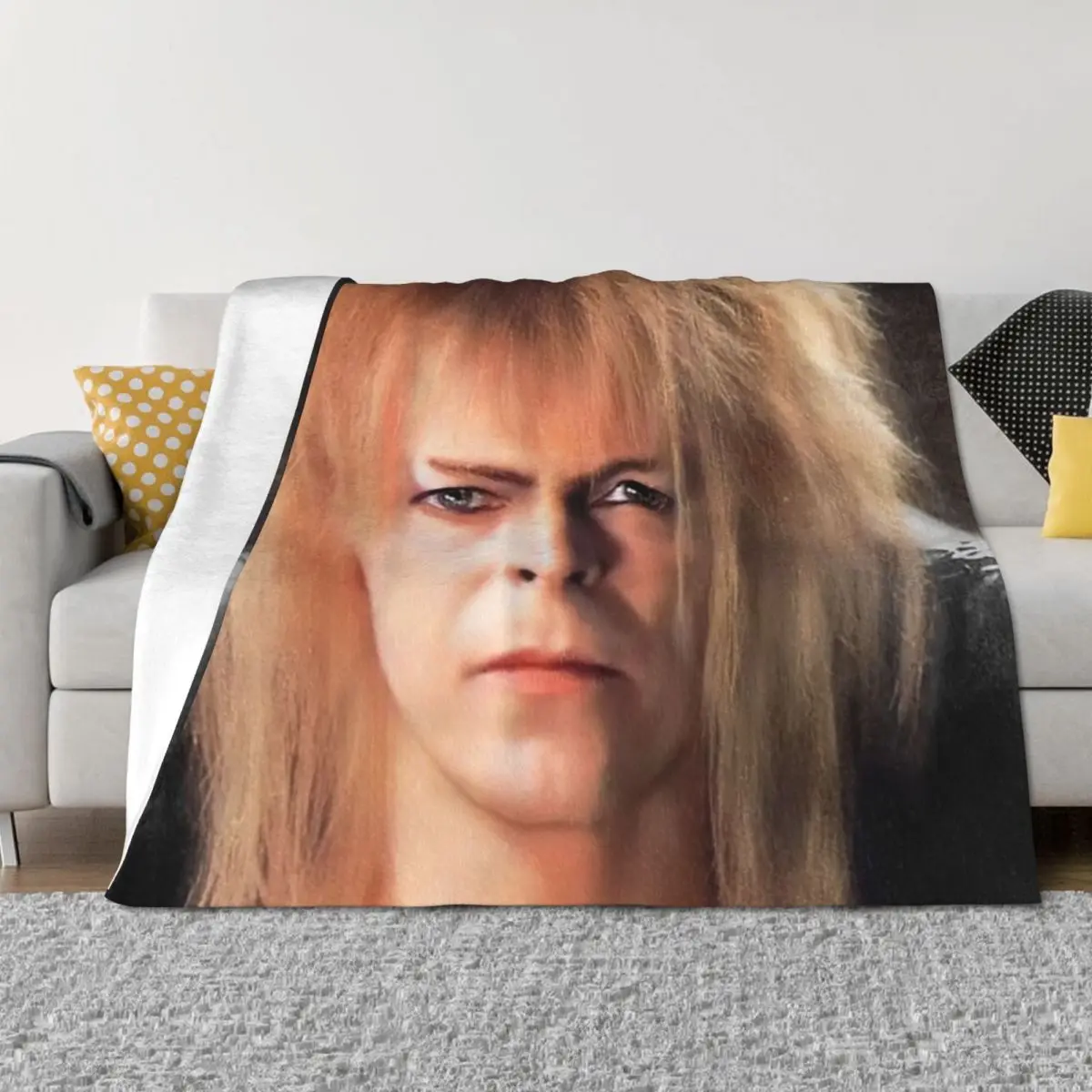 

Jareth the King of Goblins in the Labyrinth Makes his Demand Throw Blanket Summer Warm Comforter Blankets