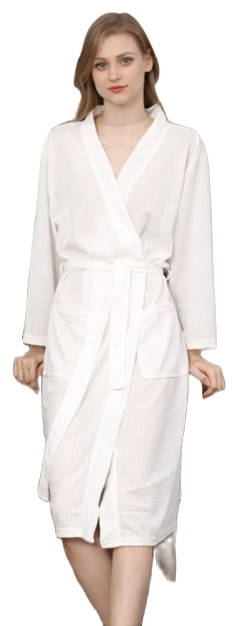 Summer Fashionable Women Homewear Pajamas White Gray Bath Robe Loose Quick-Dry Sleepwear Nightowns Casual Family Plus Size