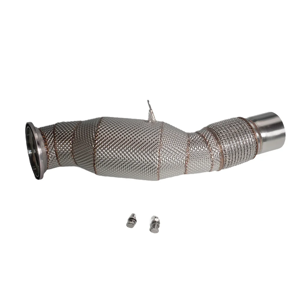 For  G20 320i B48 Tuning Exhaust System 2019+ Heat Shield Downpipe with Three Way Catalytic Converter New Condition