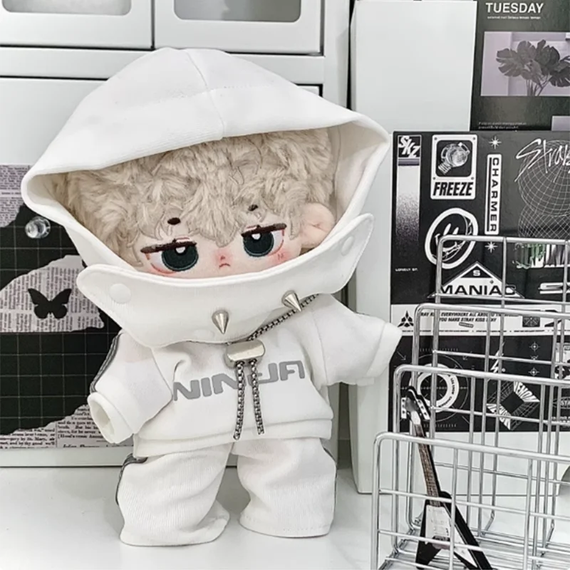 ผ้าฝ้าย 20 ซม.ตุ๊กตาแฟชั่นHoodie Coatไม่มีแอตทริบิวต์เสื้อผ้าตุ๊กตาชุดอุปกรณ์เสริมเกมเด็กของขวัญวันเกิด