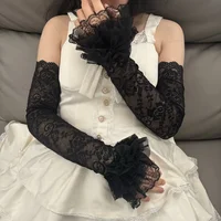 Summer Thin Lace Breathable Bubble Arm Sleeves Versatile Sweet UV Protection Extended Arm Sleeves Accessories
