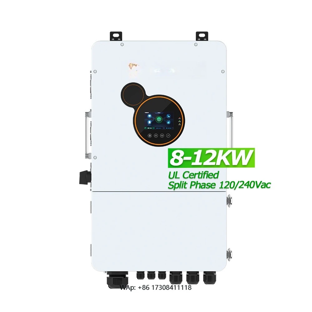 

Split Phase 48V Hybrid 8KW 10KW 12KW Solar Power Inverter With Charge Controller