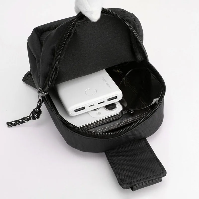 Mini Sling Chest Bag Men Women Small Waterproof Shoulder Crossbody Bag Casual Phone Chest Bag for Travelling Hiking image 4