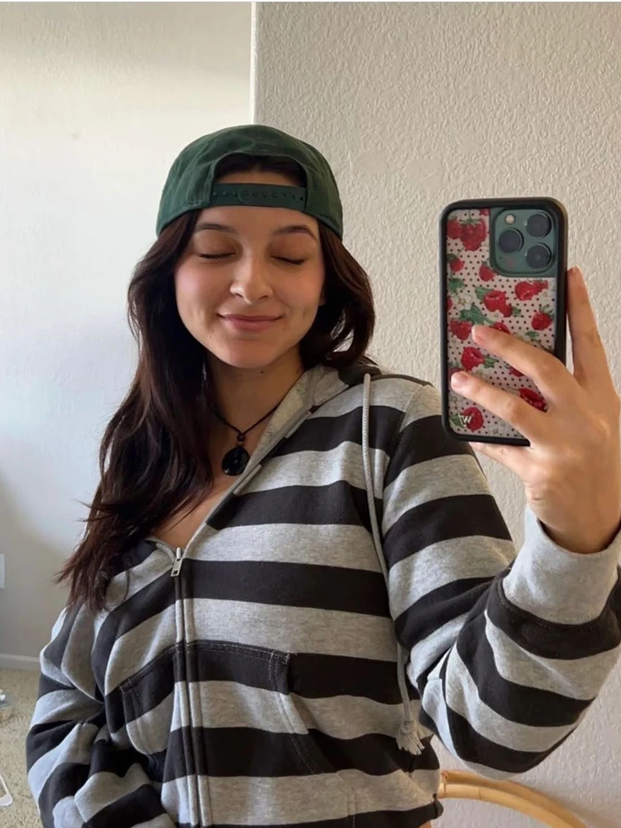 Stripes Vintage Zip-up Hoodie  - Winter Clothing Material review and price