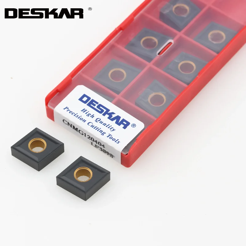 

10pcs Deskar Cnmg120404 Lf3018 Cnmg120408 Lf3018 Turning Tools Carbide Inserts Lathe Cutting For Cast Iron