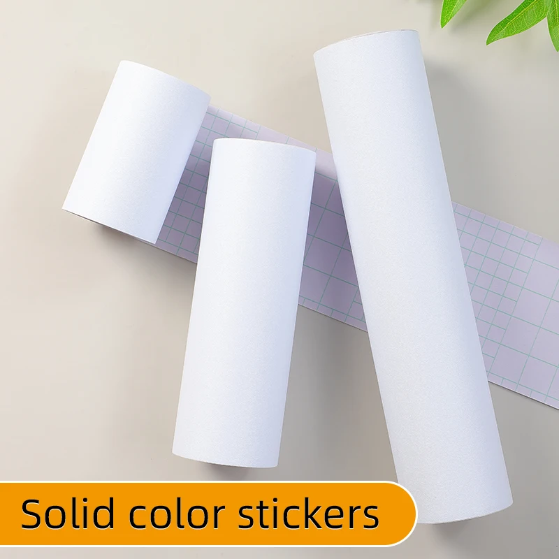 Wall renovation, decoration, color change, bedroom and living room instant color self-adhesive wall stickers, solid color kinder