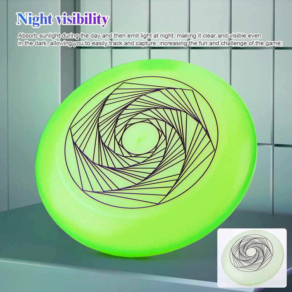 Swivel Flying Discs Nightlight Fluorescence Flying Discs Glow in The Dark Ultimate Discs for Outdoor Sports Beach Camping Game