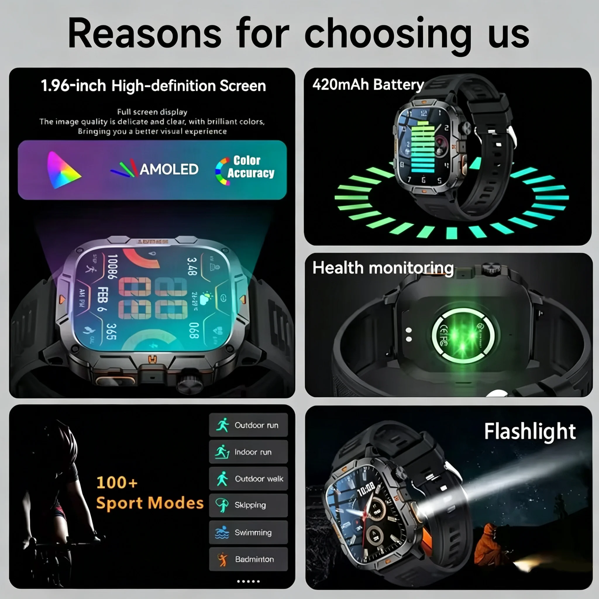 2026 New Military Grade Smart  - Smartwatch Military Watches For Men recension och pris