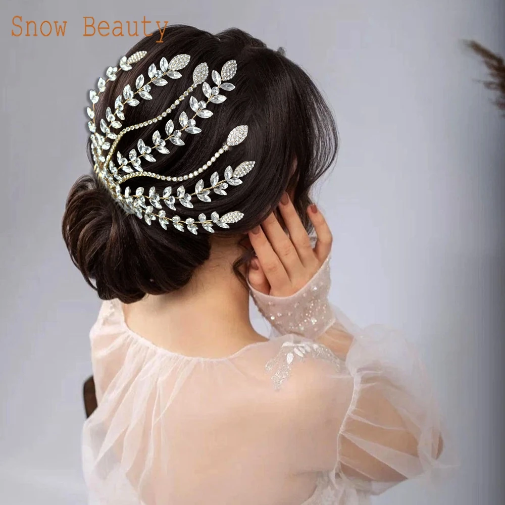 DZ016 Rhinestone Bridal Hair Combs for Women Tiaras Wedding Head Ornaments Headwear Hair Clip  Hair Accessories Party Jewelry