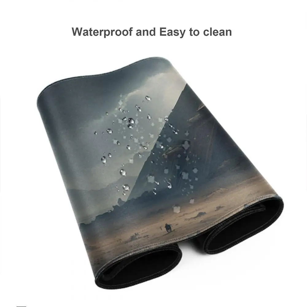 kunstpiramide Muismat Spelaccessoires toetsenbordpad XXL grote vergrendelingsrand 900X400 mm tafelmat Gaming muismat