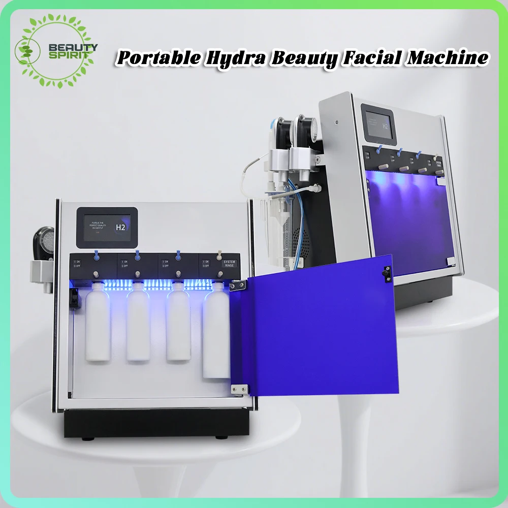 

Hydra Beauty Face 2 в 1, спа-машина для ухода за кожей, очистка, аква-пилинг, гидро-кислородное спа-оборудование для удаления лица