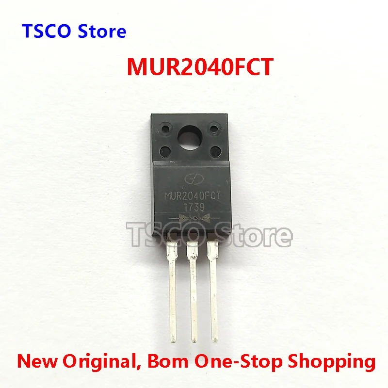 (10piece/lot )  MUR2040FCT  New Original  TO-220F  DIODE ARRAY GP 400V 20A I