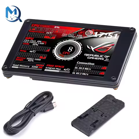 New 3.5 Inch IPS LCD Monitor Display With RGB Breathing Light AIDA64 USB 2LCD USB Display Sub-Screen Support For Raspberry Pi