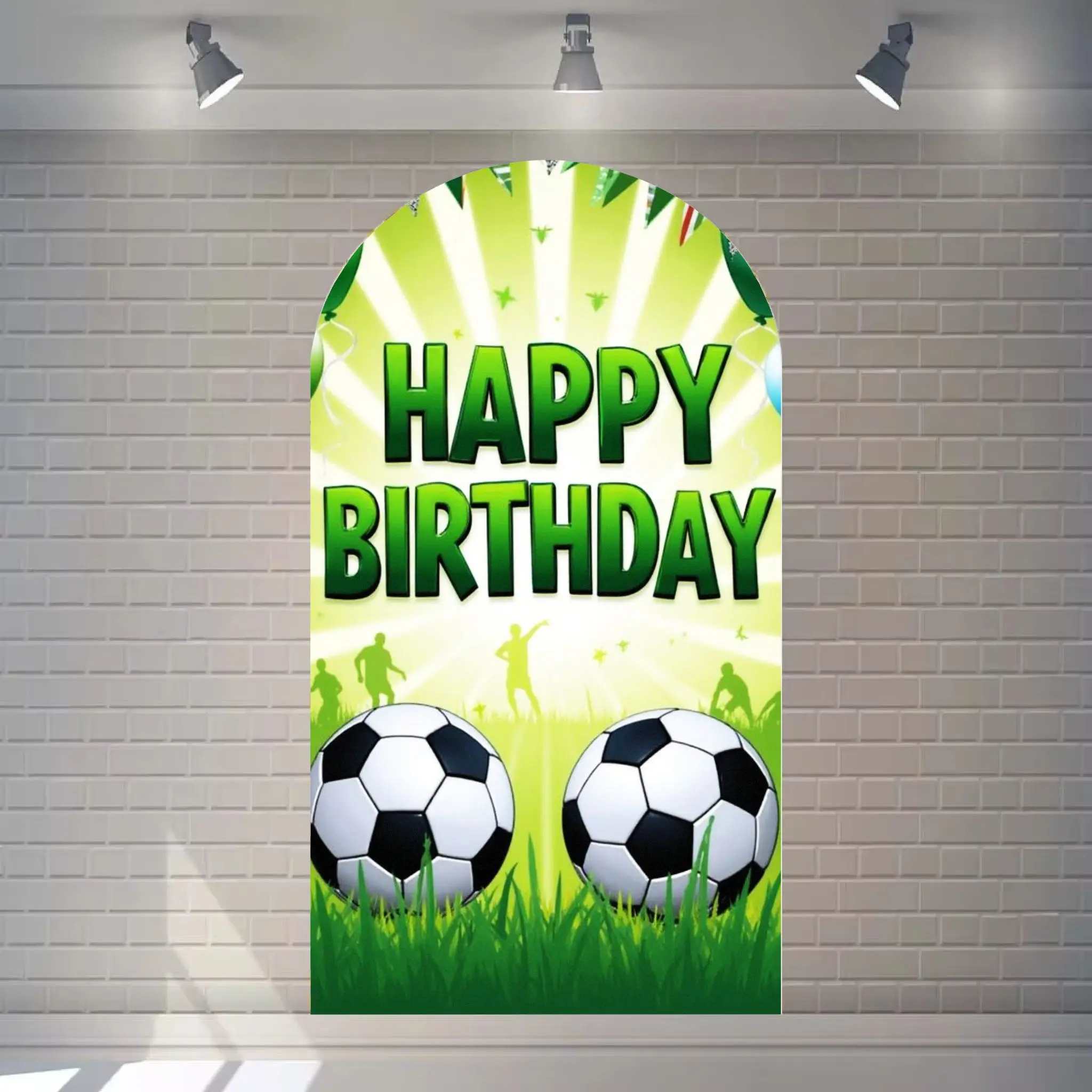 

Арочный фон с футбольной тематикой, украшение для дня рождения футбольного мальчика, чехол для детского душа, фон для фотосъемки