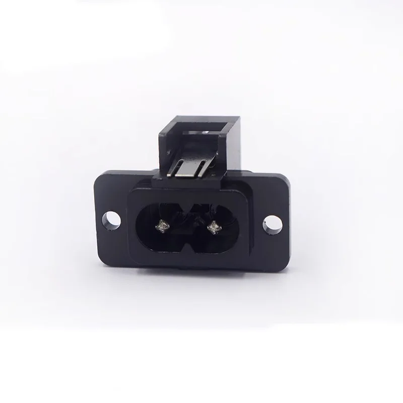 5pcs 8-Shaped Power Socket with Ears 2-Core Tail Power Socket Tape Recorder Socket - Electrical Connectivity Device