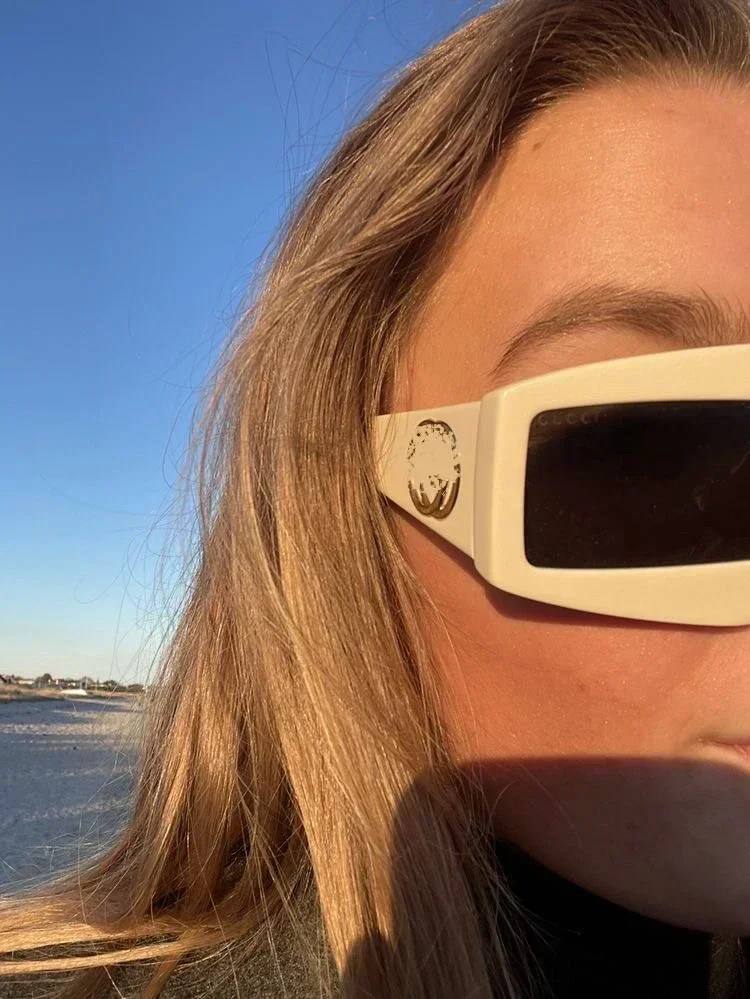 Gafas de sol de moda con marco grande para cubrir la cara, diseño cóncavo, foto de calle Y2K, Instagram popular