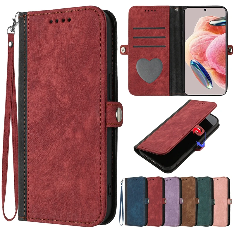 

Wallet Side Buckle Flip Leather Case For Xiaomi Redmi Note 12 12 Pro 5G 11S 10S 9 8 Pro 7 10A Xiaomi 13 11T Pro Poco X5 M5 M2 C3