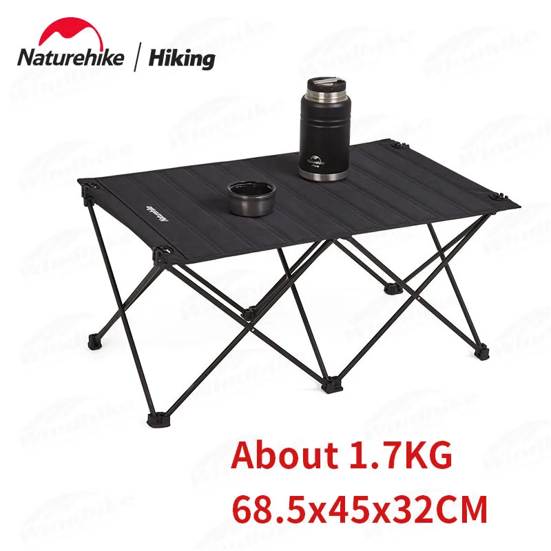 

Naturehike 1.7kg Outdoor Picnic Table Aluminium Alloy Folding Table Cloth Cover Ultralight Hiking Portable Glamping Desk Storage