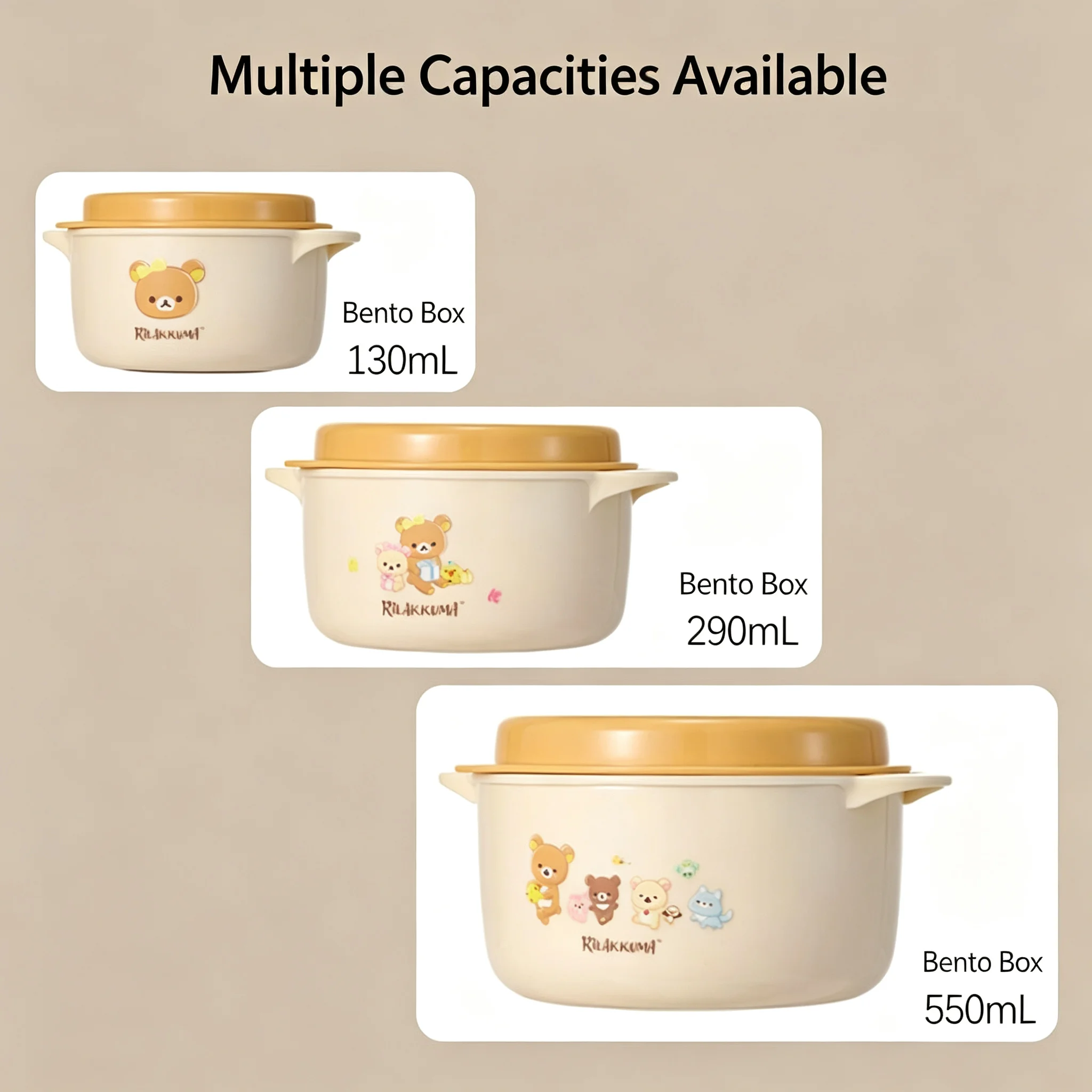Cute Rilakkuma Round Lunch Box - Kitchen Baking Gifts recension och pris
