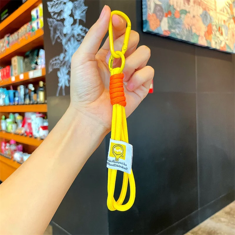 Bunte gewebte Lanyard-Schlüsselanhänger, kreatives Anti-Verlust-geflochtenes Seil, Telefon-Lanyard, Schlüsselanhänger, Rückseite, Anhänger, Auto-Schmuckstück-Zubehör
