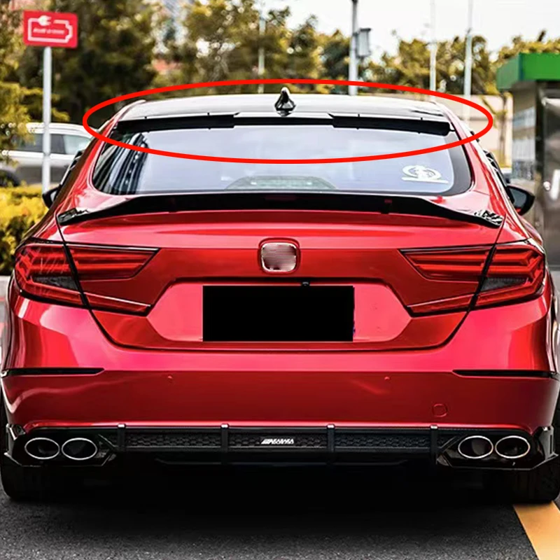 

For Honda Accord 10th generation rear window roof luggage compartment lid spoiler wing carbon black modification 2018-2022