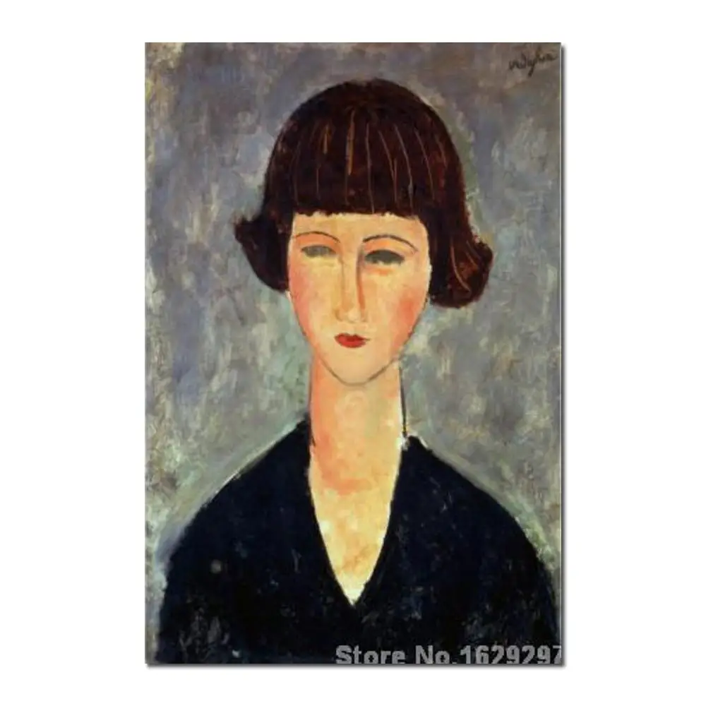 

Paintings for living room wall Young Brunette Amedeo Modigliani High quality Hand painted