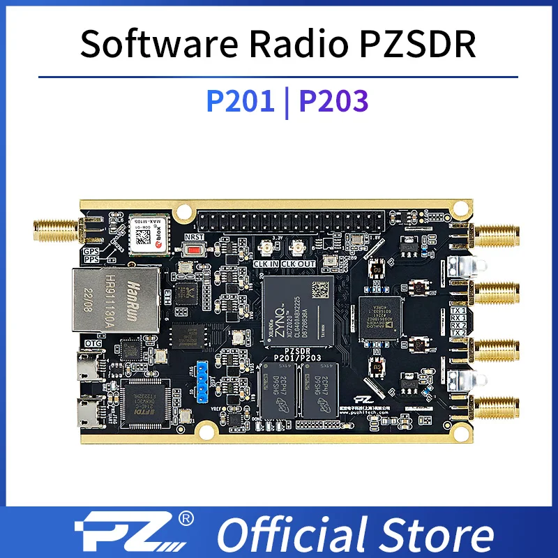 Puzhi PZSDR P201/P203 SDR Software Defined Radio Demo Board transceiver ZYNQ7020 SoC ADI AD9361 SDR transmitter and receiver