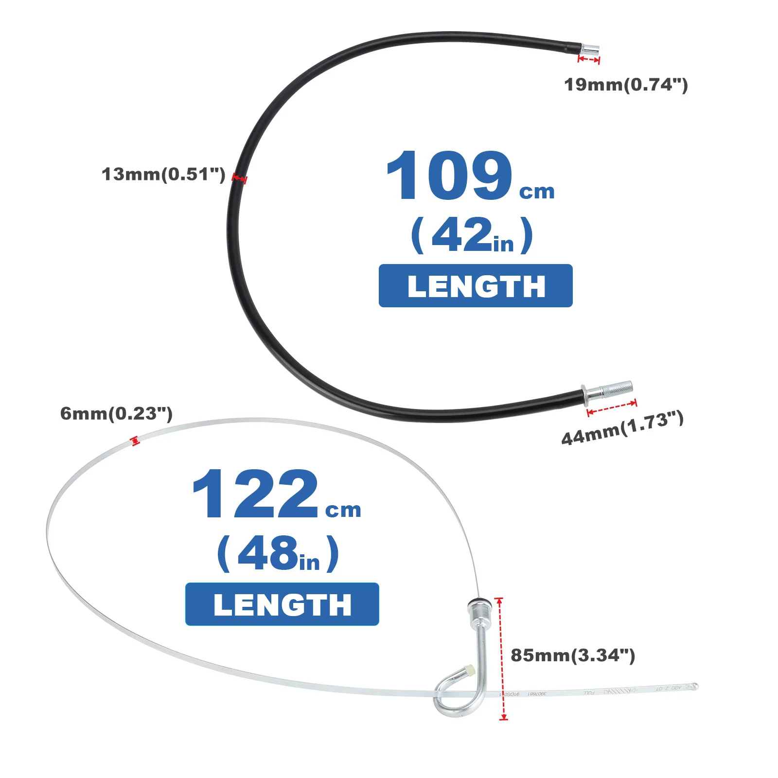 For Dodge Ram 5.9L 4B CUMMINS 89-98.5 6B Oil Indicator DIPSTICK + Spec Tube Set