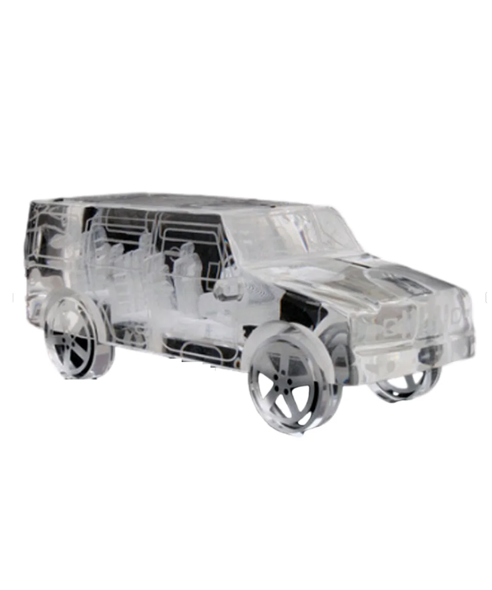 Beryl Square crystal car model sculpture