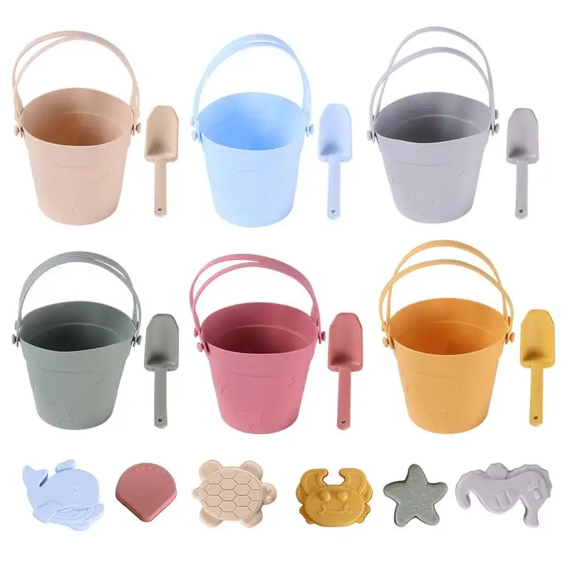 

8PCS Sand Bucket Set Summer Party Playsets Activities Enhances Fine Motor Sand Toy Set Outdoor play set gift for children