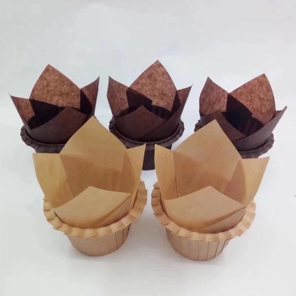 200 قطعة من بطانات ورق الكيك مقاومة للحرارة والزيت وحوامل كب كيك للاستعمال مرة واحدة وبطانات كب كيك للخبز لحفلات الزفاف وأعياد الميلاد #4