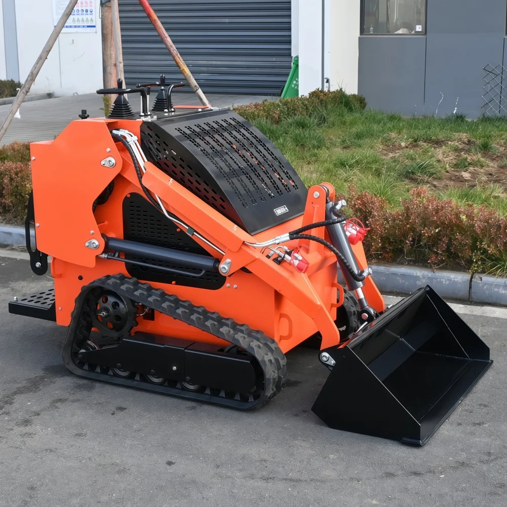 EPA/CE Triangular Track Mini Skid Steer Loader Wholesale Cheap Skid Steer for Sale Skid Steer Attachments