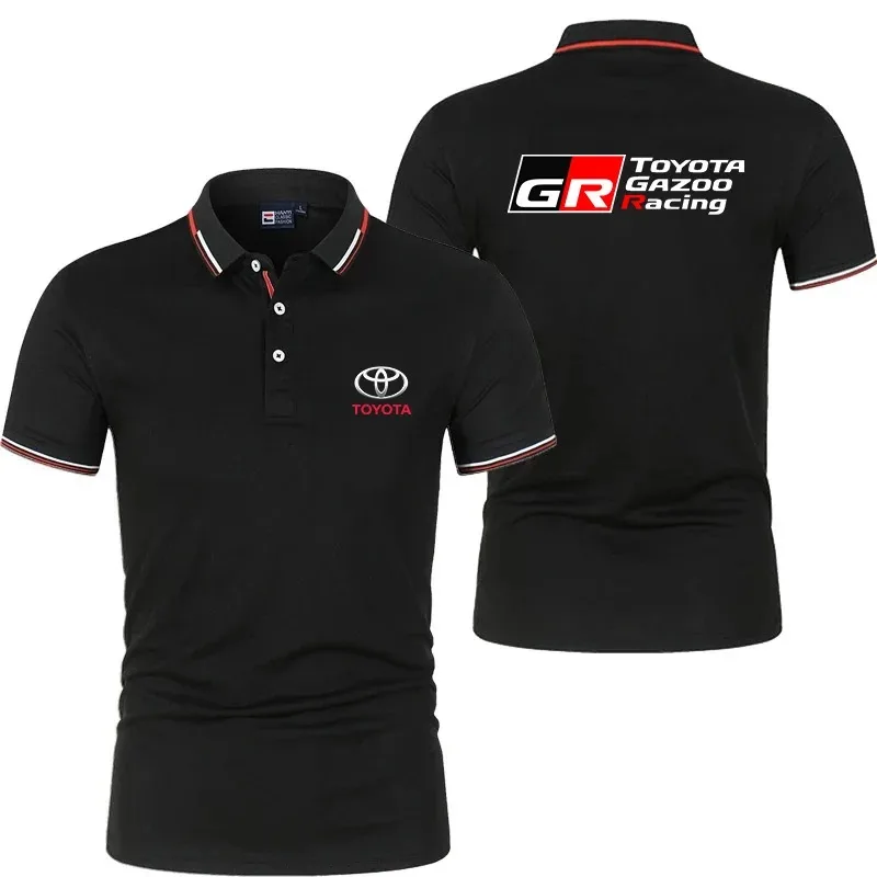 Men's Toyota GR Gazoo Racing Polo Neck T-Shirt Comfortable