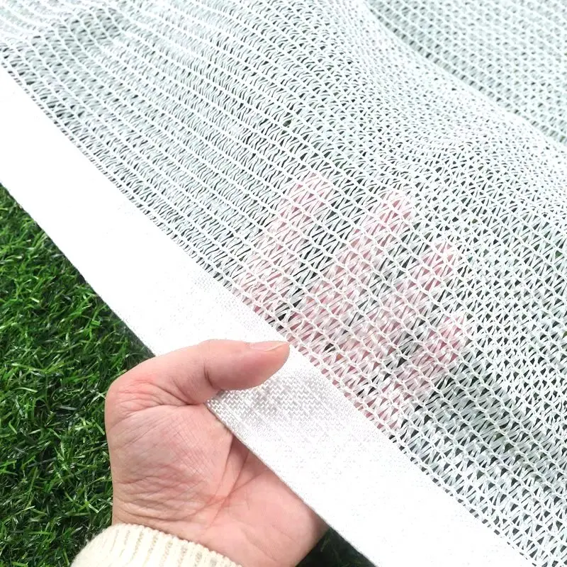 

4Pin HDPE белая Солнцезащитная сетка для теплиц, сетка для теплиц, сетка для забора, садовый солнцезащитный сарай, наружная Защита от УФ-лучей, Солнцезащитная ткань