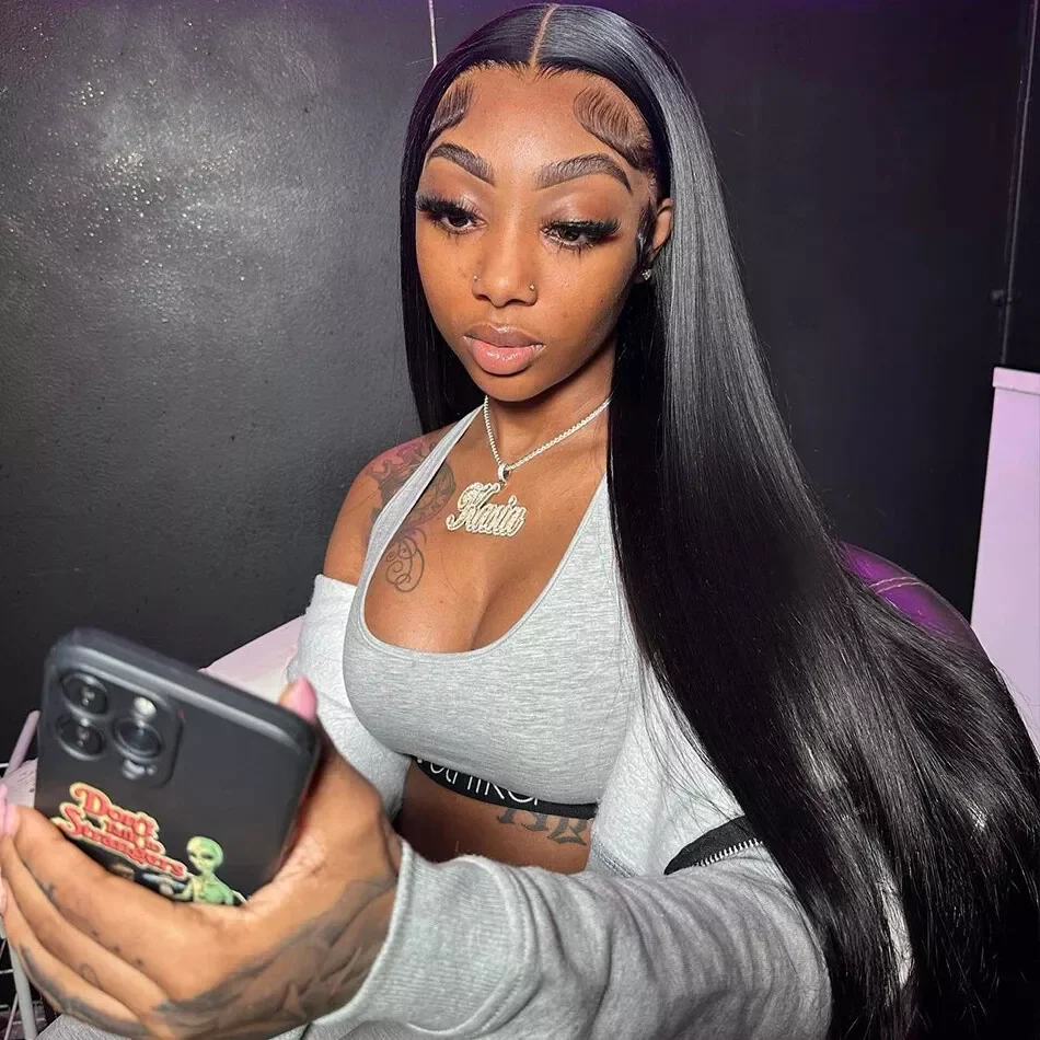 

Bone Straight Lace Frontal Human Hair Wigs Бразильский Remy 13x6 13x4 Прозрачные парики фронта шнурка для женщин 4x4 Парик с закрытием шнурка