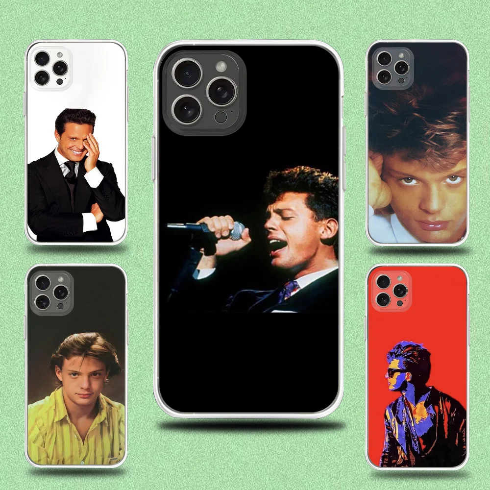 

Singer Luis M-Miguel Phone Case For iPhone 16,15,14,13,12,11 Plus,Pro,Max,XR,XS,X,7,8 Plus,SE,Mini Transparent Shell