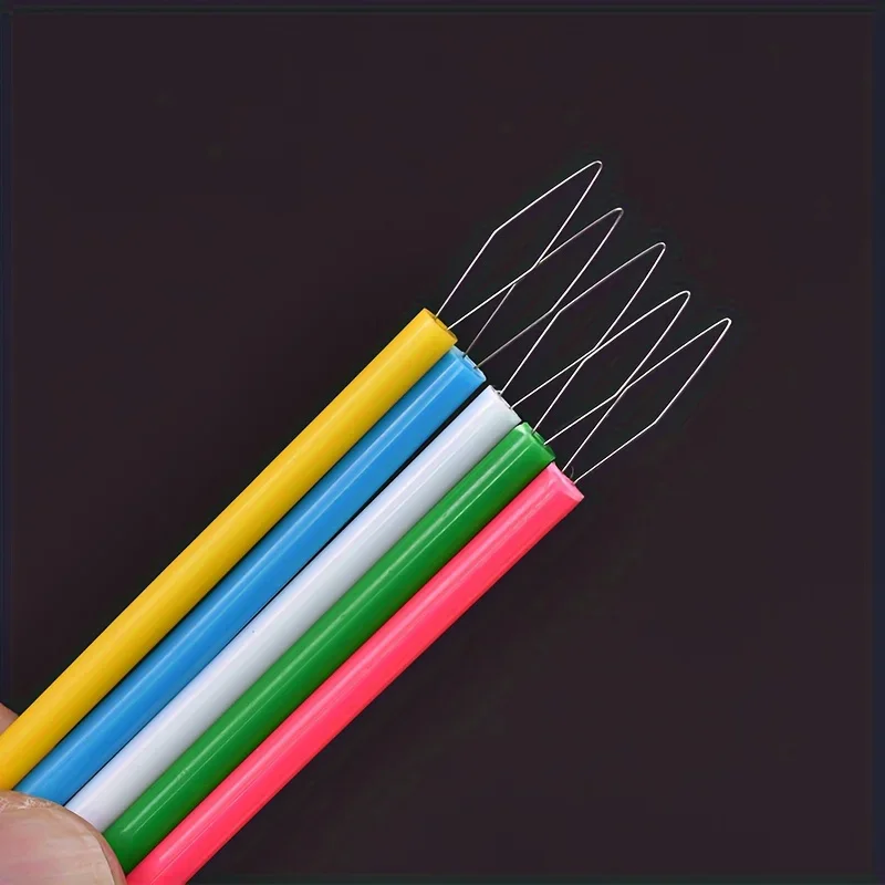 5-teiliges Essentielles Plastik-Einfädelwerkzeug-Set für Näharbeiten - Ein Praktisches Nähwerkzeug Geeignet für Perlenarbeiten und Handarbeiten – Detail 4