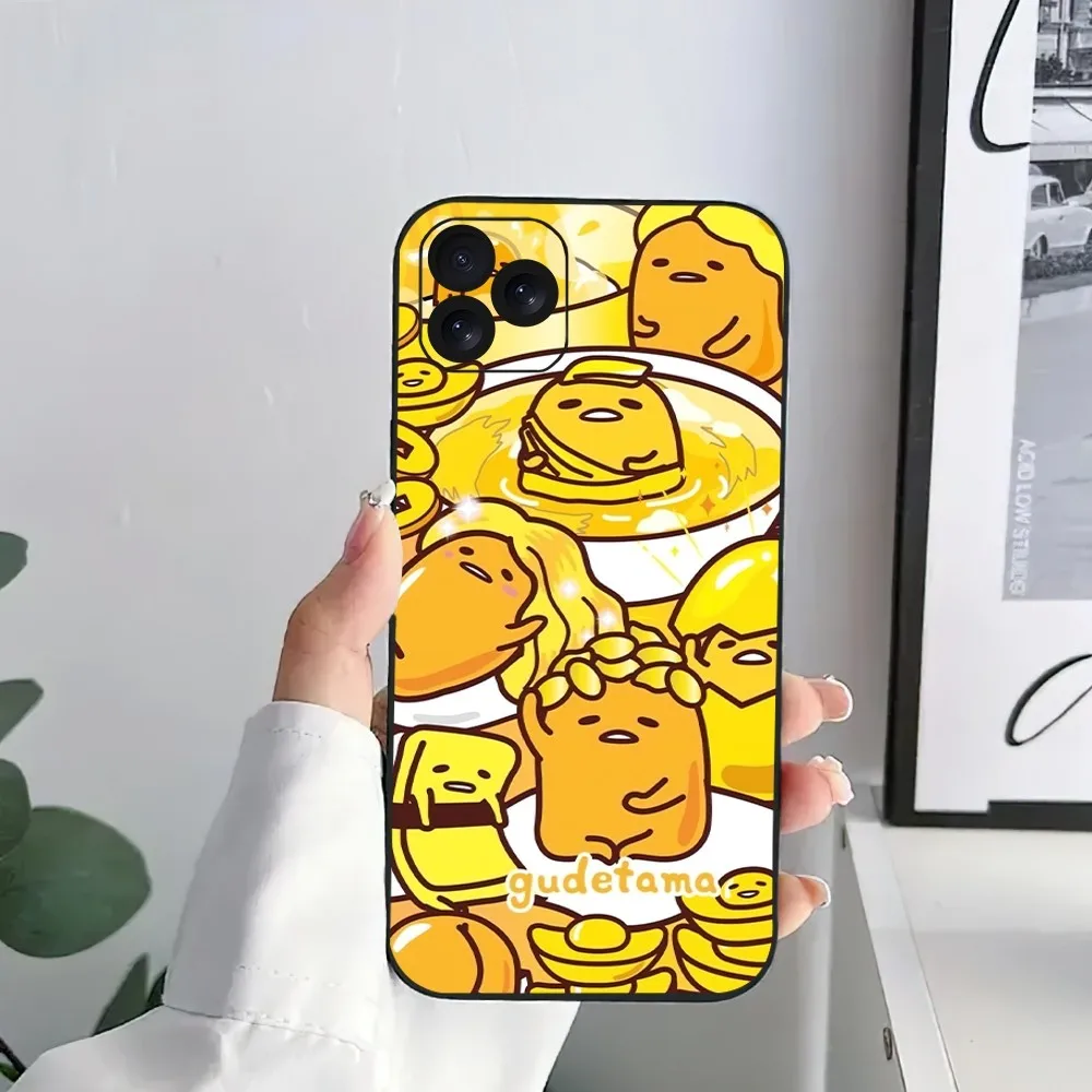 MINISO Sanrio Cartoon G-Gudetama Phone Case For iPhone 15 14 13 12 11 8 Mini Xr Xs X Xsmax Pro Max Plus Shell