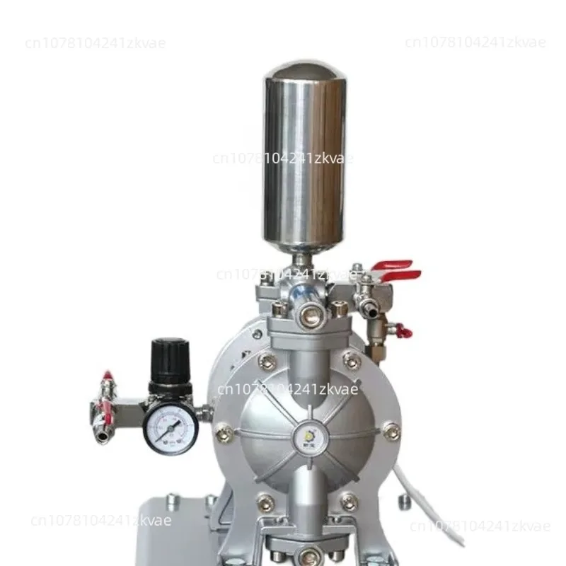 A-15A Pneumatic Diaphragm Pump, Portable High Pressure Double Acting Membrane Pump 0.15-0.7MPa For Spray Paint