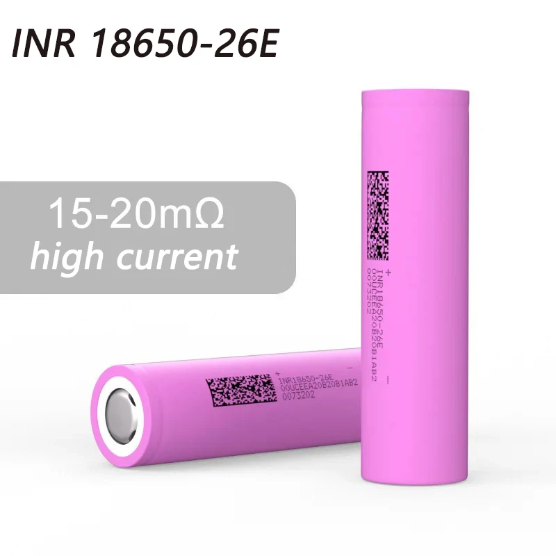 PURFIELD Original 2600mAh 18650 Battery INR18650 3.7V Lithium High Current 30A Power Batteries for Screwdriver Tool Flashlight