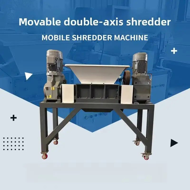 고무 금속 이중 쓰레기 나무 소형 샤프트 플라스틱 파쇄 다기능 슈레더
